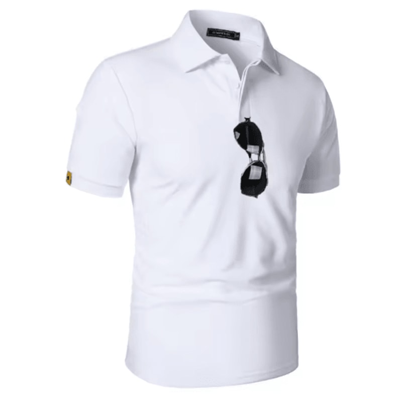 Mens Short Sleeve Polo Sports T Shirt Breathable Moisture Wicking And Oversized Fit 9