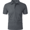 Mens Short Sleeve Polo Sports T Shirt Breathable Moisture Wicking And Oversized Fit 4
