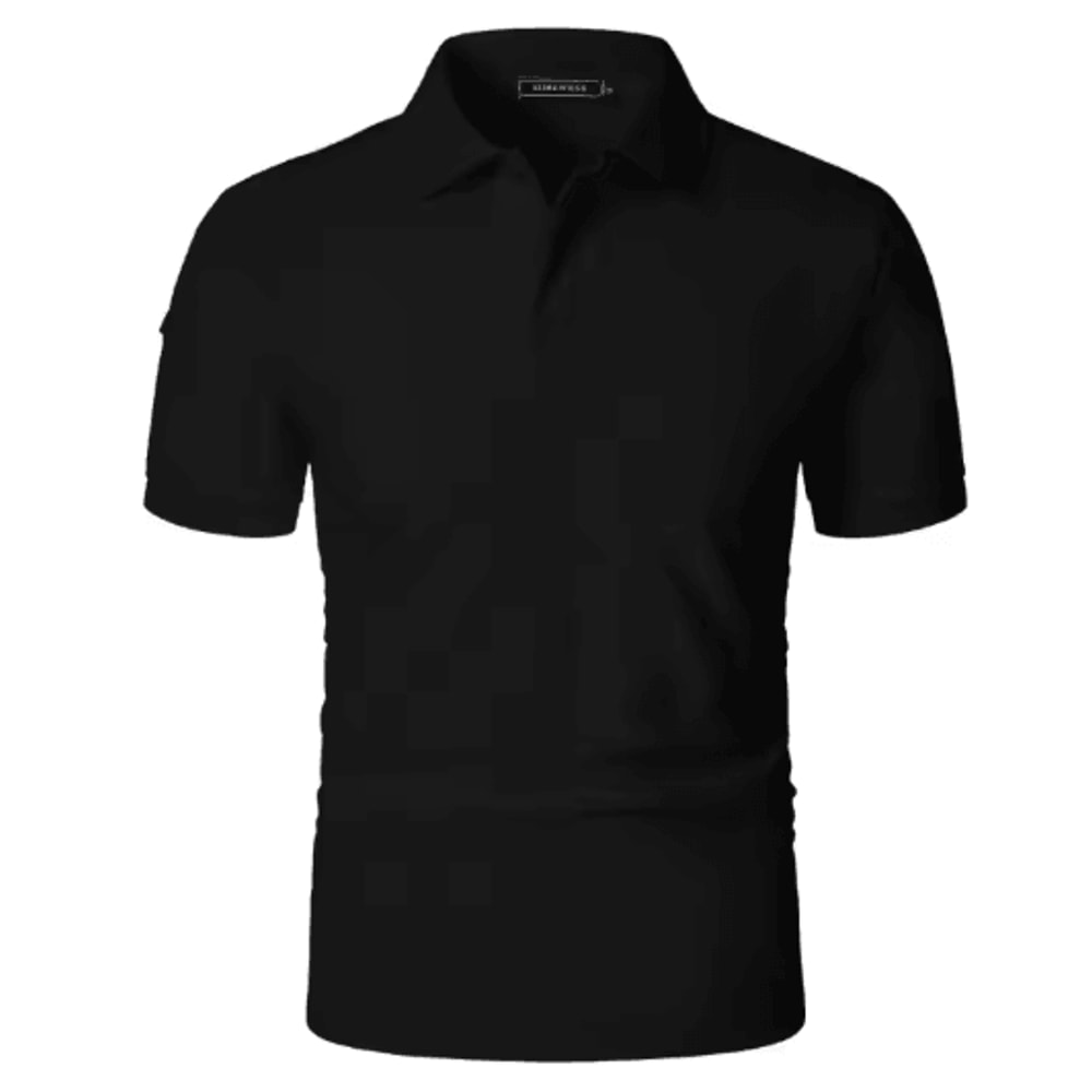 Mens Short Sleeve Polo Sports T Shirt Breathable Moisture Wicking And Oversized Fit 5