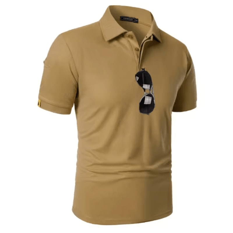 Mens Short Sleeve Polo Sports T Shirt Breathable Moisture Wicking And Oversized Fit 8