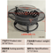 Outdoor Stove Grill Set Tea Brewing And Barbecue Heating Table With Grill Rack 2