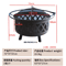 Outdoor Stove Grill Set Tea Brewing And Barbecue Heating Table With Grill Rack 4