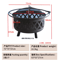 Outdoor Stove Grill Set Tea Brewing And Barbecue Heating Table With Grill Rack 4