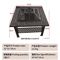 Outdoor Stove Grill Set Tea Brewing And Barbecue Heating Table With Grill Rack 11