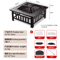 Outdoor Stove Grill Set Tea Brewing And Barbecue Heating Table With Grill Rack 15