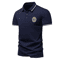 Mens Embroidered Polo Shirt Lightweight Breathable Summer Casual Top 0