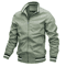 Mens Stand Collar Zipper Jacket Waterproof Outdoor Windbreaker Bomber Coat 3