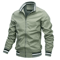 Mens Stand Collar Zipper Jacket Waterproof Outdoor Windbreaker Bomber Coat 3