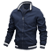 Mens Stand Collar Zipper Jacket Waterproof Outdoor Windbreaker Bomber Coat 4