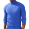 Mens Slim Fit Turtleneck Sweater Warm Knitted Long Sleeve Pullover 1