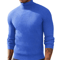Mens Slim Fit Turtleneck Sweater Warm Knitted Long Sleeve Pullover 1