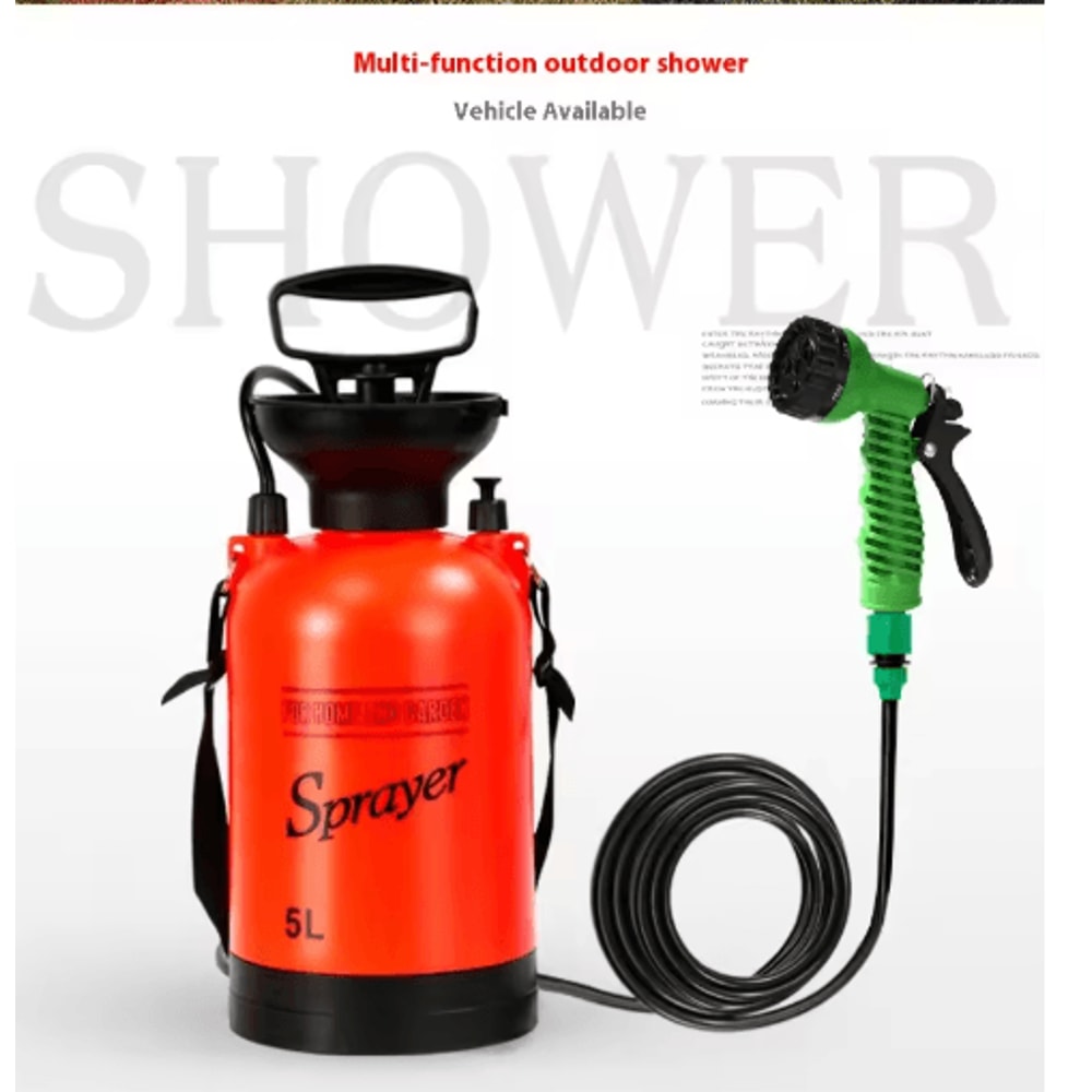 5L To 8L Portable Multi Functional Car Washing And Camping Shower Sprayer 4