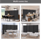 Iron Mobile Office Partition Screen Push Pull Folding Divider For Office And Hotel 1