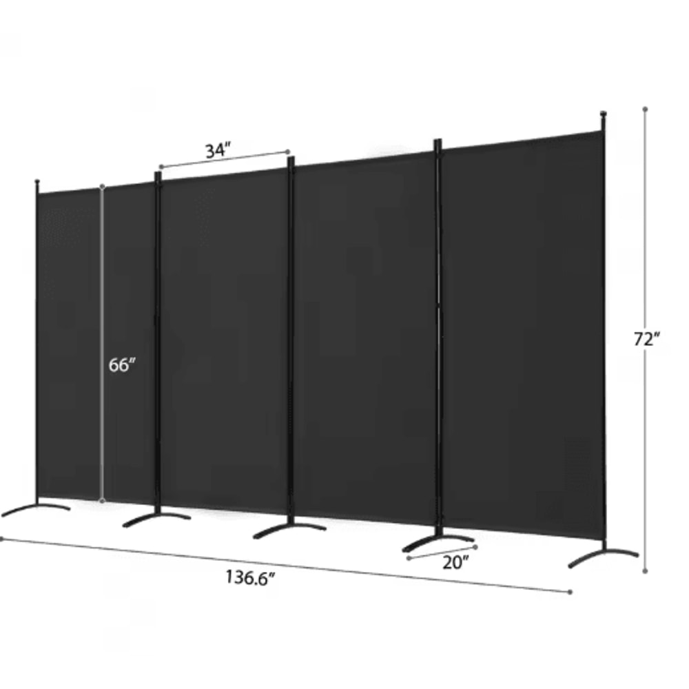 Iron Mobile Office Partition Screen Push Pull Folding Divider For Office And Hotel 2