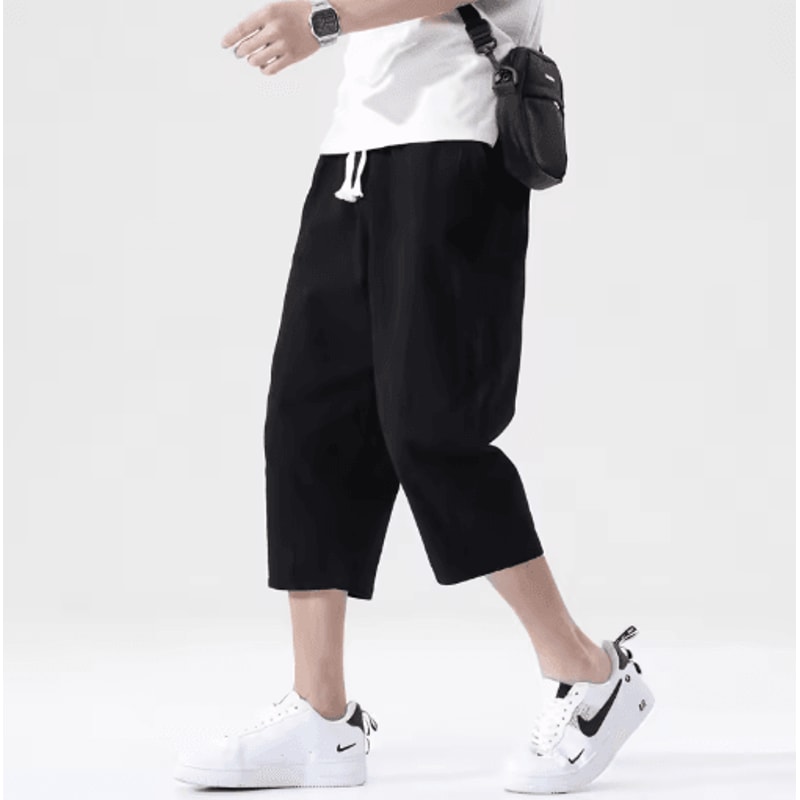 Mens Summer Linen Cotton Shorts Lightweight Casual Straight Shorts For Gym And Beach 5