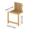 Foldable Bamboo Shoe Stool Wall Mounted Waterproof Shower Seat For Small Spaces 2
