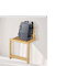 Foldable Bamboo Shoe Stool Wall Mounted Waterproof Shower Seat For Small Spaces 5
