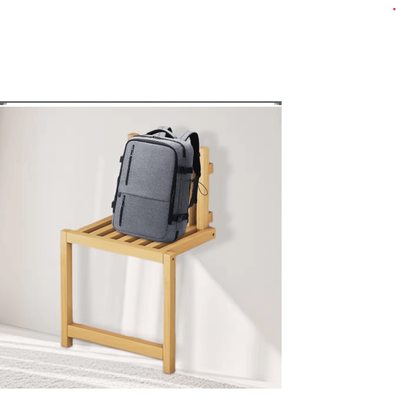 Foldable Bamboo Shoe Stool Wall Mounted Waterproof Shower Seat For Small Spaces 5