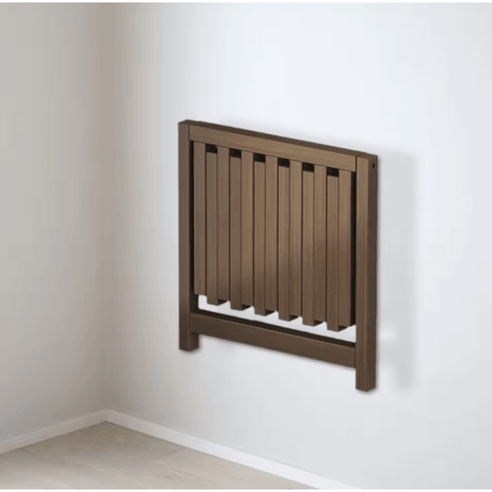 Foldable Bamboo Shoe Stool Wall Mounted Waterproof Shower Seat For Small Spaces 6