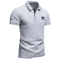 Mens Summer Embroidered Polo Shirt Lightweight Casual Lapel Tee For Streetwear And Business 2