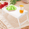 Bamboo Breakfast Bed Tray With Folding Legs Sofa Laptop And Snack Serving Tray Black White 5