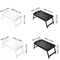 Bamboo Breakfast Bed Tray With Folding Legs Sofa Laptop And Snack Serving Tray Black White 8