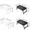 Bamboo Breakfast Bed Tray With Folding Legs Sofa Laptop And Snack Serving Tray Black White 8