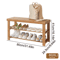 Bamboo Shoe Rack Bench 3 Tier Storage Bench For Hallway Bathroom And Living Room 1