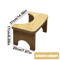Bamboo Toilet Stool For Adults Curved Squat Potty Stool Portable Constipation Relief Helper 4