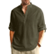 Mens Long Sleeve Henley Shirt Lightweight Cotton Button Tee For Business And Streetwear 4