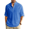 Mens Long Sleeve Henley Shirt Lightweight Cotton Button Tee For Business And Streetwear 8