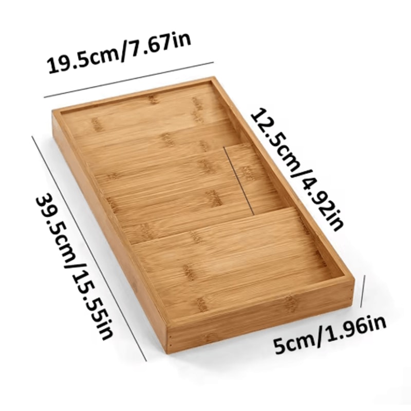 Bamboo Drawer Spice Rack 3 Tier Countertop Kitchen Storage Organizer 6