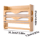 Bamboo Foil And Cling Film Organizer With Cutter Wall Mounted Kitchen Storage And Paper Towel Holde 1