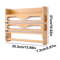 Bamboo Foil And Cling Film Organizer With Cutter Wall Mounted Kitchen Storage And Paper Towel Holde 1