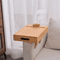 Bamboo Couch Armrest Tray Foldable Sofa Tray With 360 Rotating Phone And Tablet Stand 2
