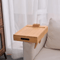 Bamboo Couch Armrest Tray Foldable Sofa Tray With 360 Rotating Phone And Tablet Stand 2