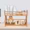 Bamboo Multi Functional Spice Rack And Organizer Kitchen Bathroom And Home Storage 5