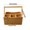 Wall Hanging Storage Basket With Compartments Multi Use Kitchen And Picnic Organizer 4