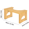 Folding Bamboo Toilet Stool Non Slip Space Saving Bathroom Stool For Kids And Adults 1
