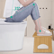 Folding Bamboo Toilet Stool Non Slip Space Saving Bathroom Stool For Kids And Adults 2