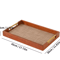 Solid Wood Rectangular Serving Tray With Metal Handles Coffee Table And Kitchen Decor 177 By 118 In 2