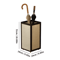Bamboo Freestanding Umbrella Stand Cane Holder And Decorative Entryway Rack 2