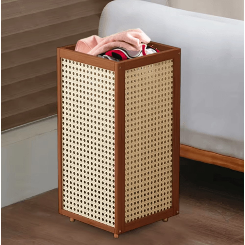 Bamboo Freestanding Umbrella Stand Cane Holder And Decorative Entryway Rack 3