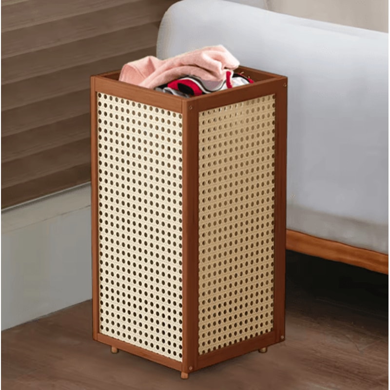 Bamboo Freestanding Umbrella Stand Cane Holder And Decorative Entryway Rack 3