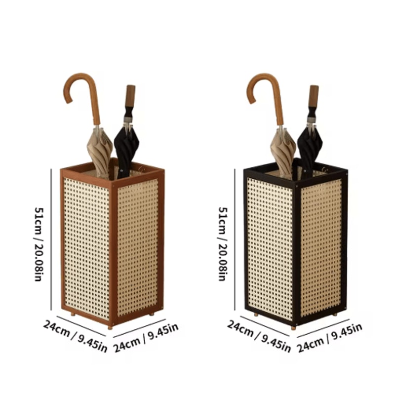 Bamboo Freestanding Umbrella Stand Cane Holder And Decorative Entryway Rack 6