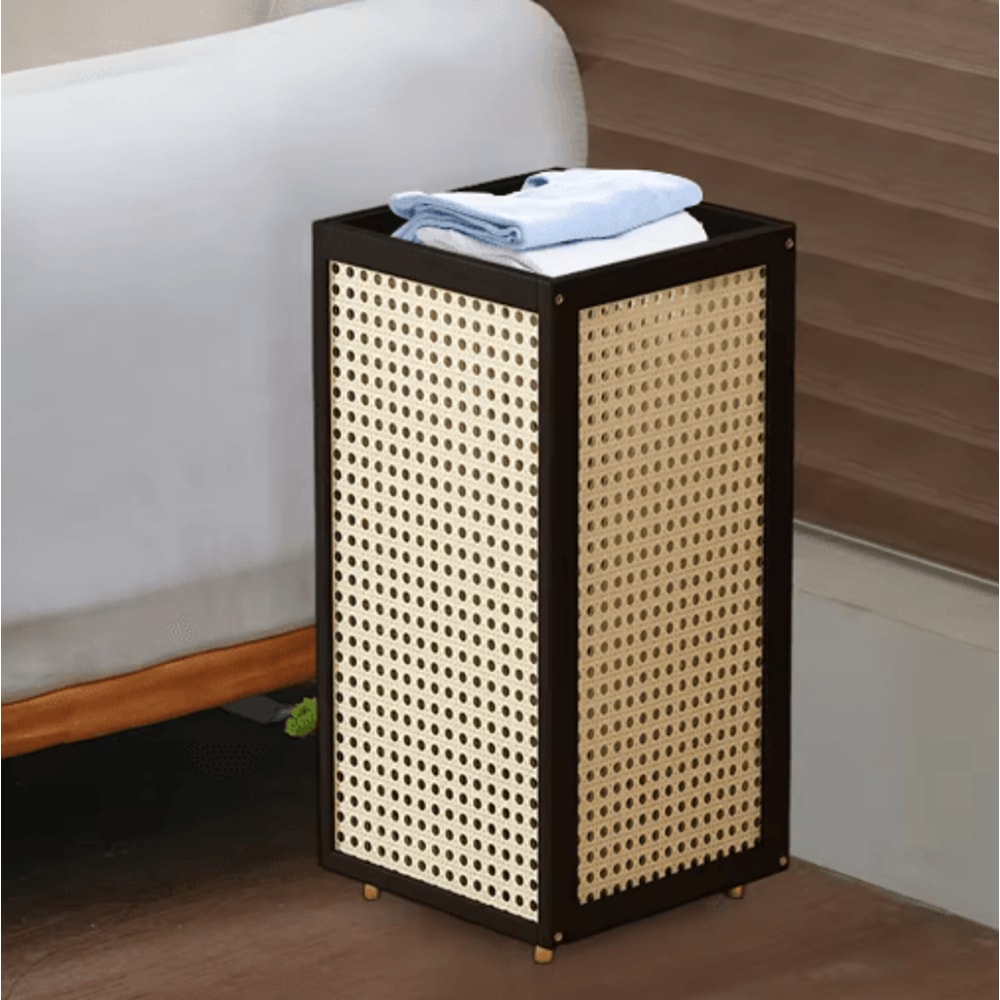 Bamboo Freestanding Umbrella Stand Cane Holder And Decorative Entryway Rack 0