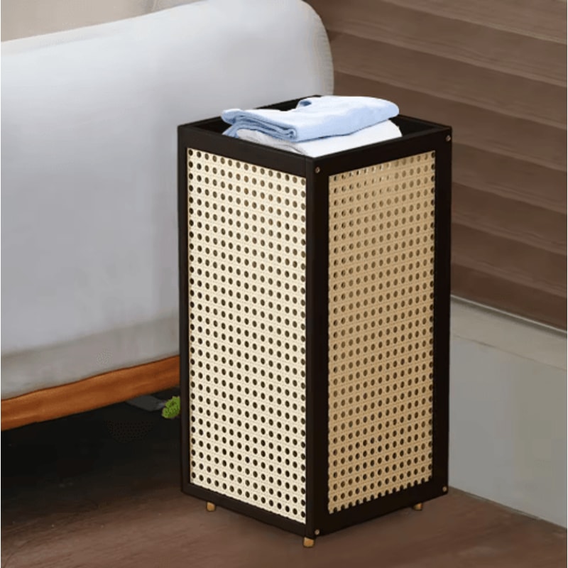 Bamboo Freestanding Umbrella Stand Cane Holder And Decorative Entryway Rack 0