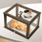 Bamboo Bread Box Large Capacity Stackable Kitchen Storage With Clear Window 4
