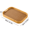 Large Bamboo Serving Tray With Handles Multi Use Home Coffee Table And Outdoor Platter 2