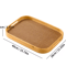 Large Bamboo Serving Tray With Handles Multi Use Home Coffee Table And Outdoor Platter 2